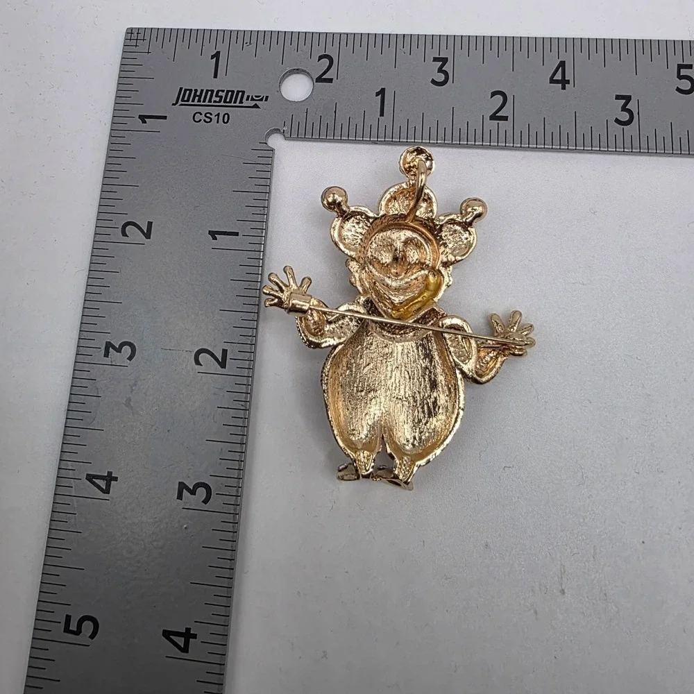 Clown Brooch Jester Brooch Colorful‎ Fashion Jewelry Rhinestones